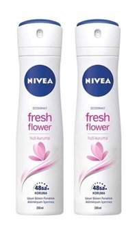 Nivea Fresh Flower Sprey Kadın Deodorant 2x150 ml