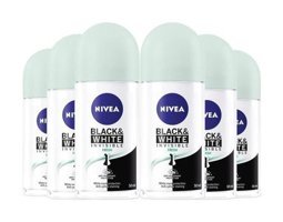 Nivea Black&White Invisible Fresh Roll-On Kadın Deodorant 6x50 ml