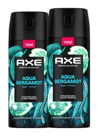 Axe Aqua Sprey Erkek Deodorant 2x150 ml