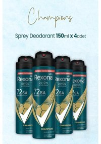 Rexona Champions Erkek Deodorant 4x150 ml
