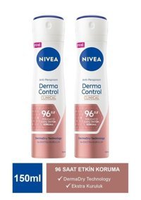 Nivea Derma Control Clinical Sprey Kadın Deodorant 2x150 ml