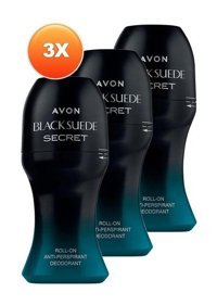 Avon Black Suede Roll-On Erkek Deodorant 3x50 ml