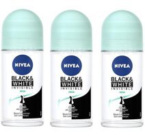 Nivea Black&White Invisible Fresh Roll-On Kadın Deodorant 3x50 ml