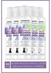 Watsons Invisible Flower Sprey Kadın Deodorant 5x150 ml