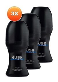 Avon Musk Intense Roll-On Erkek Deodorant 3x50 ml