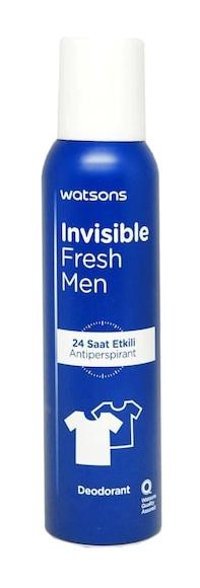 Watsons Invisible Fresh Sprey Erkek Deodorant 150 ml