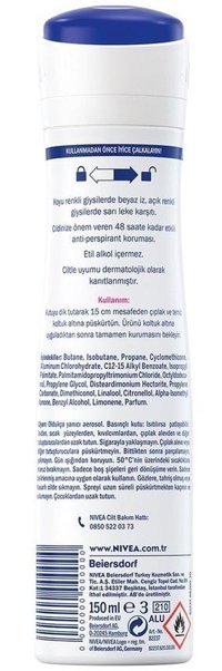 Nivea Black&White Invisible Clear Kadın Deodorant 4x150 ml