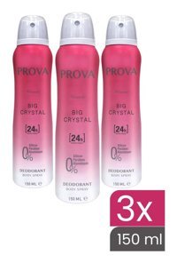 Prova Big Crystal Sprey Kadın Deodorant 3x150 ml