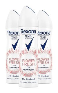 Rexona Flower Fresh Musk Sprey Kadın Deodorant 3x150 ml