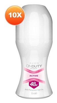 Avon On Duty Roll-On Kadın Deodorant 10x50 ml