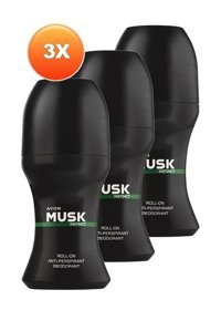 Avon Musk Instinct Roll-On Erkek Deodorant 3x50 ml