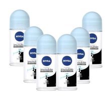 Nivea Black&White Invisible Pure Roll-On Kadın Deodorant 6x50 ml