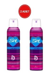 She Sexy Sprey Kadın Deodorant 2x150 ml