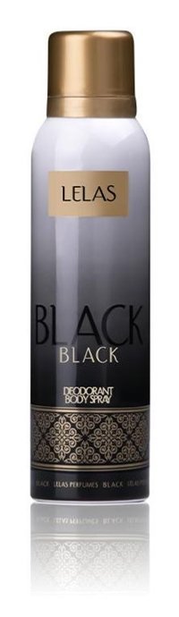 Lelas Black Sprey Unisex Deodorant 150 ml