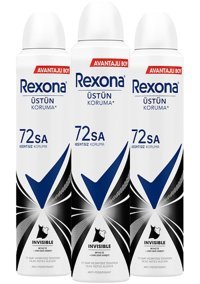 Rexona Black&White Invisible Kadın Deodorant 3x200 ml