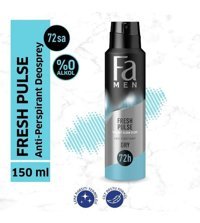 Fa Fresh Pulse Sprey Unisex Deodorant 3x50 ml