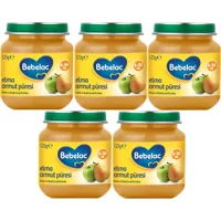 Bebelac Tahıllı Armutlu Elmalı Kavanoz Maması 5x125 gr
