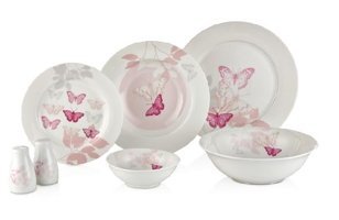 Neva N955 27 Parça 6 Kişilik Porselen Kare Yemek Takımı