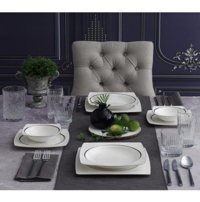 Güral Porselen 85 Parça 12 Kişilik Bone China Porselen Kare Yemek Takımı
