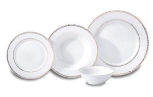 Korkmaz A8361 60 Parça 12 Kişilik Porselen Yuvarlak Yemek Takımı
