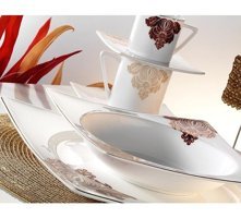 Kütahya Porselen 65100 84 Parça 12 Kişilik Porselen Kare Yemek Takımı