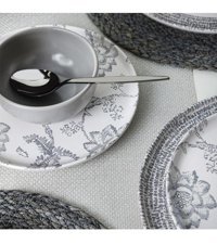 Keramika Bloom 24 Parça 6 Kişilik Seramik Yuvarlak Yemek Takımı