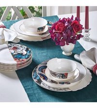 Neva N3508 24 Parça 6 Kişilik Bone China Porselen Yuvarlak Yemek Takımı