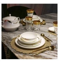 Leggno Chep1001set24g 24 Parça 6 Kişilik Porselen Yuvarlak Yemek Takımı