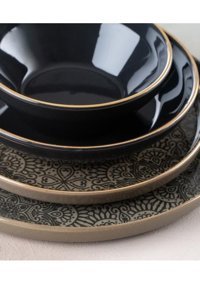 Acar Eliza 27 Parça 6 Kişilik Desenli Stoneware Yuvarlak Yemek Takımı