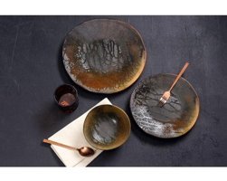 Porland Stoneware 12 Parça 4 Kişilik Porselen Yuvarlak Yemek Takımı
