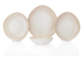 Schafer Literal 24 Parça 6 Kişilik Porselen Elips Yemek Takımı