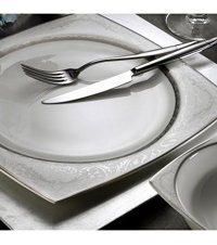 Aryıldız Ar 31016 60 Parça 12 Kişilik Porselen Kare Yemek Takımı
