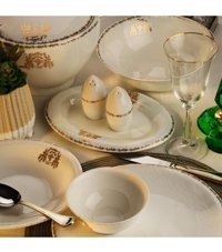 Royal London Sandown 60 Parça 12 Kişilik Bone China Porselen Yuvarlak Yemek Takımı
