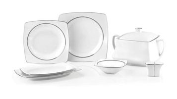 Taç Tac-2229 60 Parça 12 Kişilik Porselen Kare Yemek Takımı