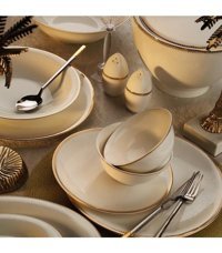 Royal London Marlene 60 Parça 12 Kişilik Bone China Porselen Yuvarlak Yemek Takımı