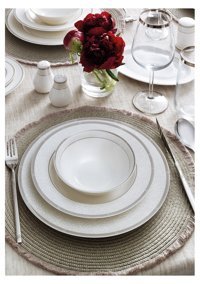 Pierre Cardin Bernina 60 Parça 12 Kişilik Bone China Porselen Yuvarlak Yemek Takımı