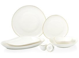 Neva N3523 28 Parça 6 Kişilik Porselen Yuvarlak Yemek Takımı