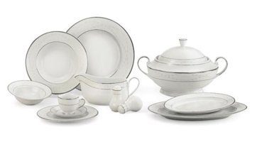 Schafer 5024 84 Parça 12 Kişilik Porselen Yuvarlak Yemek Takımı