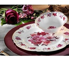 Royal Canterbury 60007 83 Parça 12 Kişilik Porselen Yuvarlak Yemek Takımı