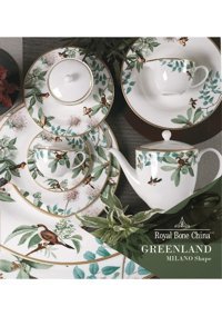 Royal Canterbury 72 Parça 12 Kişilik Bone China Porselen Yuvarlak Yemek Takımı