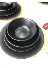 Keramika 30 Parça 6 Kişilik Stoneware Yuvarlak Yemek Takımı