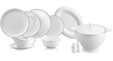 Royal London Rl01-107 60 Parça 12 Kişilik Bone China Porselen Yuvarlak Yemek Takımı