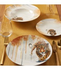 Güral Porselen Camelıa 4 Parça 1 Kişilik Bone China Porselen Yuvarlak Yemek Takımı