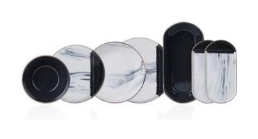 Acar Majestic 27 Parça 6 Kişilik Stoneware Yuvarlak Yemek Takımı