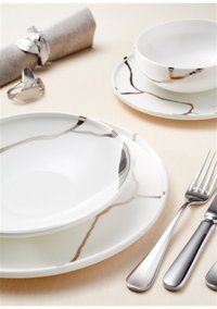 Leggno Chep1001set24s 24 Parça 6 Kişilik Porselen Yuvarlak Yemek Takımı