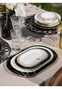 Schafer Tılsım Charm 60 Parça 12 Kişilik Bone China Porselen Yuvarlak Yemek Takımı
