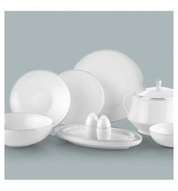 Leggno Che1001set24s 24 Parça 6 Kişilik Porselen Yuvarlak Yemek Takımı