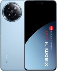 Xiaomi 14 Civi 512 GB Hafıza 16 GB Ram 6.55 inç 50 MP Çift Hatlı AMOLED Ekran Android Akıllı Cep Telefonu Mavi