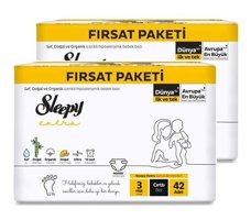 Sleepy 3 Numara Bantlı Bebek Bezi 84'lü