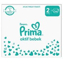 Prima 2 Numara Bantlı Bebek Bezi 180'li